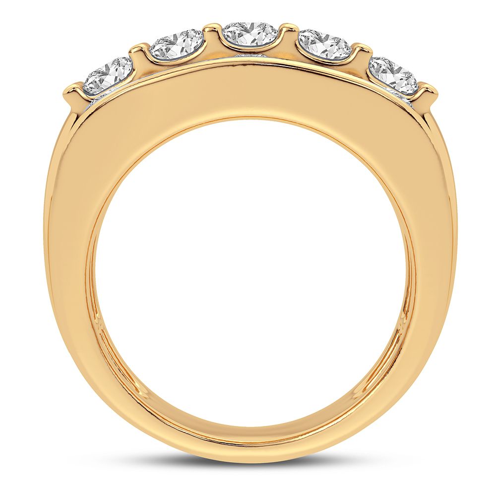 14K Yellow Gold Mens Lab Diamond Luxury Ring (3.00CT)