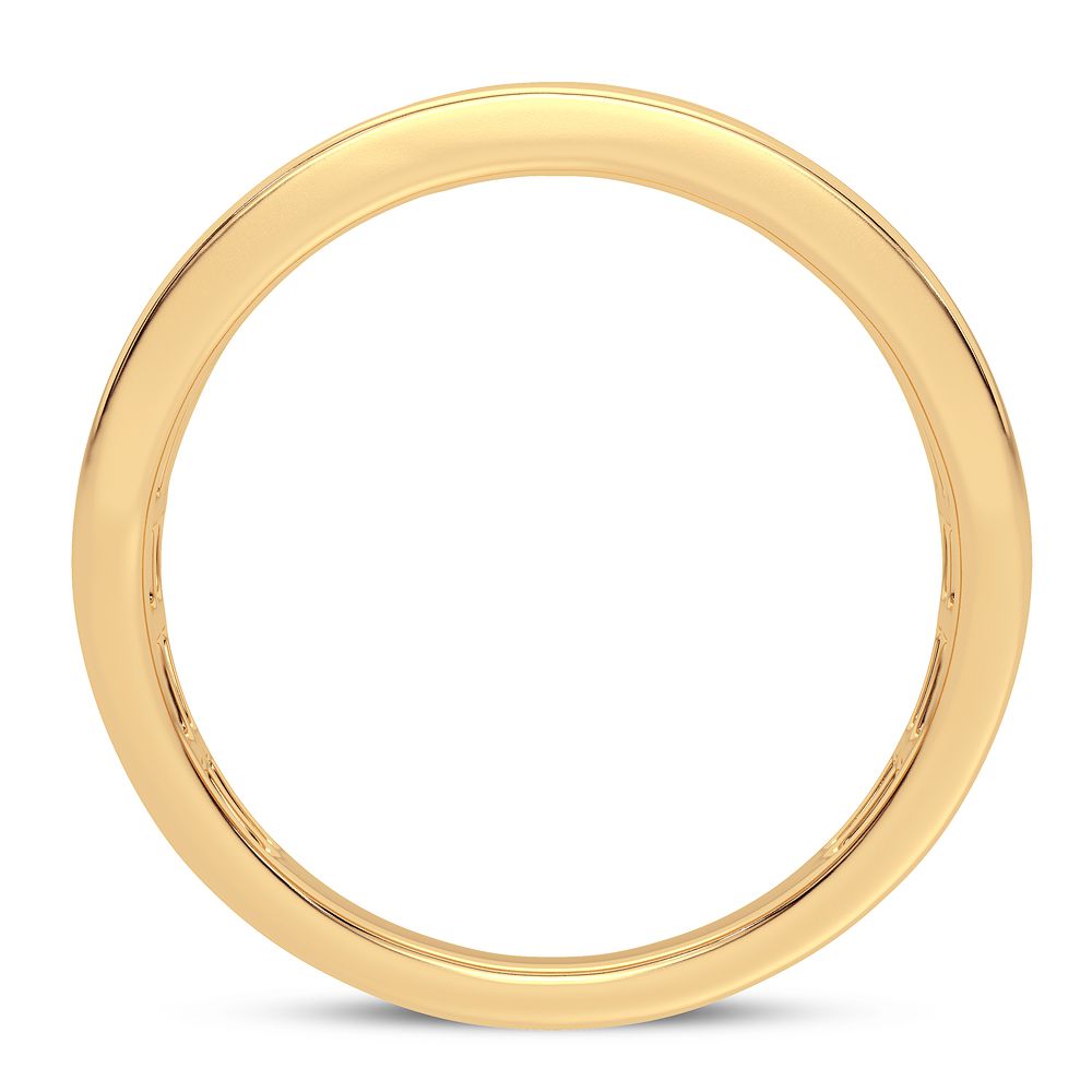 14K Yellow Gold Lab Diamond Mens Statement Ring - 1CT