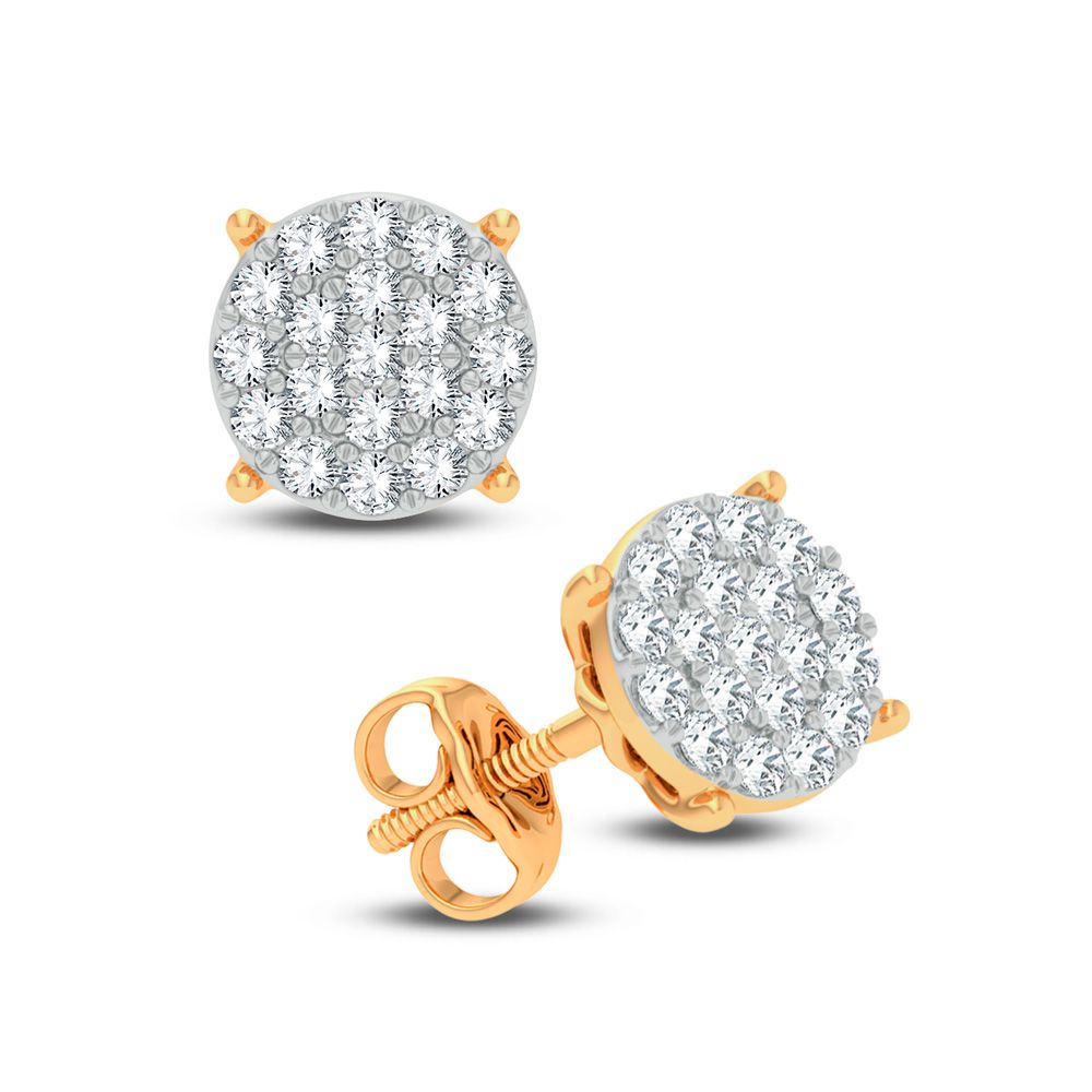 14K 0.16CT DIAMOND EARRING