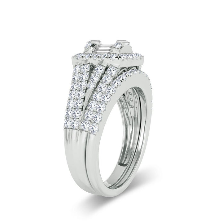 Elegant 1ct Lab Diamond Engagement Ring in White Gold