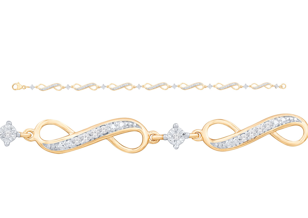 10K 0.25ct Diamond Bracelet