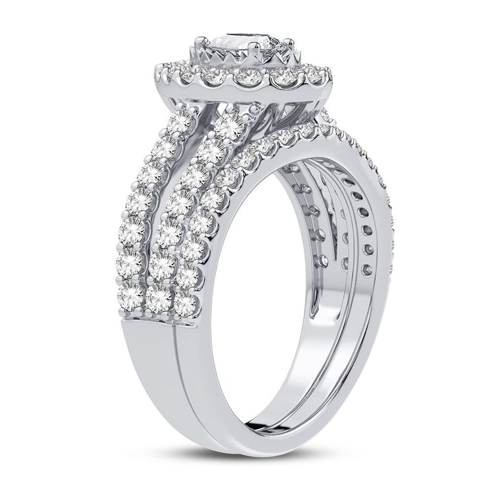 14k White Gold 1.50CT Lab Diamond Engagement Ring Brilliance