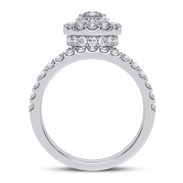 14k White Gold 1.50CT Lab Diamond Engagement Ring Brilliance