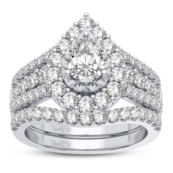 Brilliant 14K White Gold Lab Diamond Engagement Ring (2.00CT)
