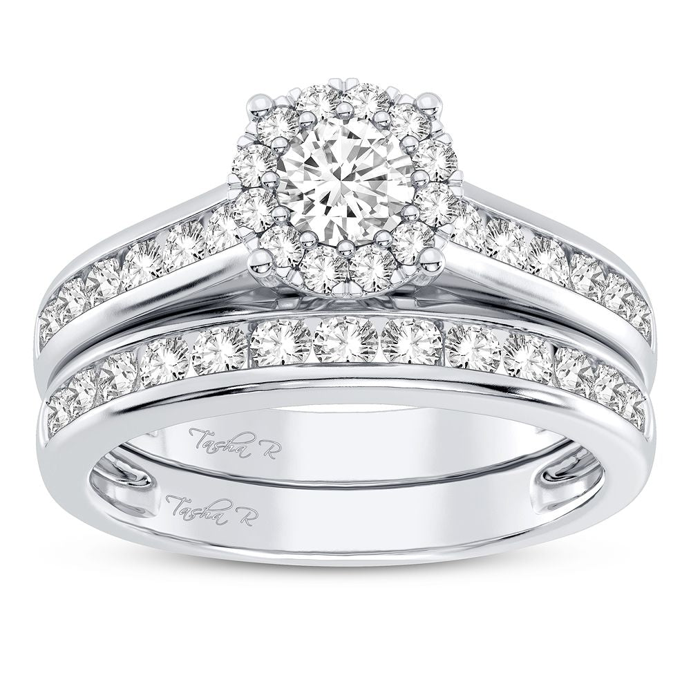 Brilliant 1CT Lab Diamond Ring in 14k White Gold