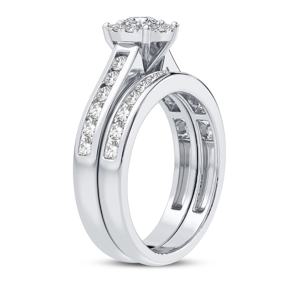 Brilliant 1CT Lab Diamond Ring in 14k White Gold