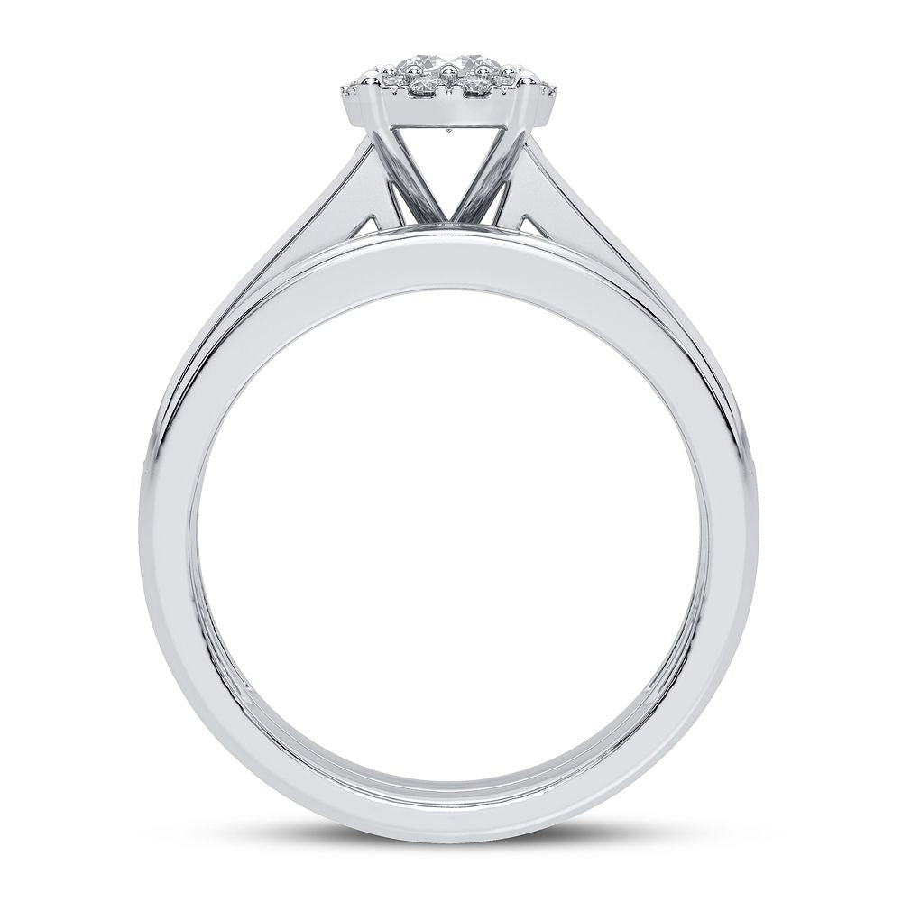 Brilliant 1CT Lab Diamond Ring in 14k White Gold