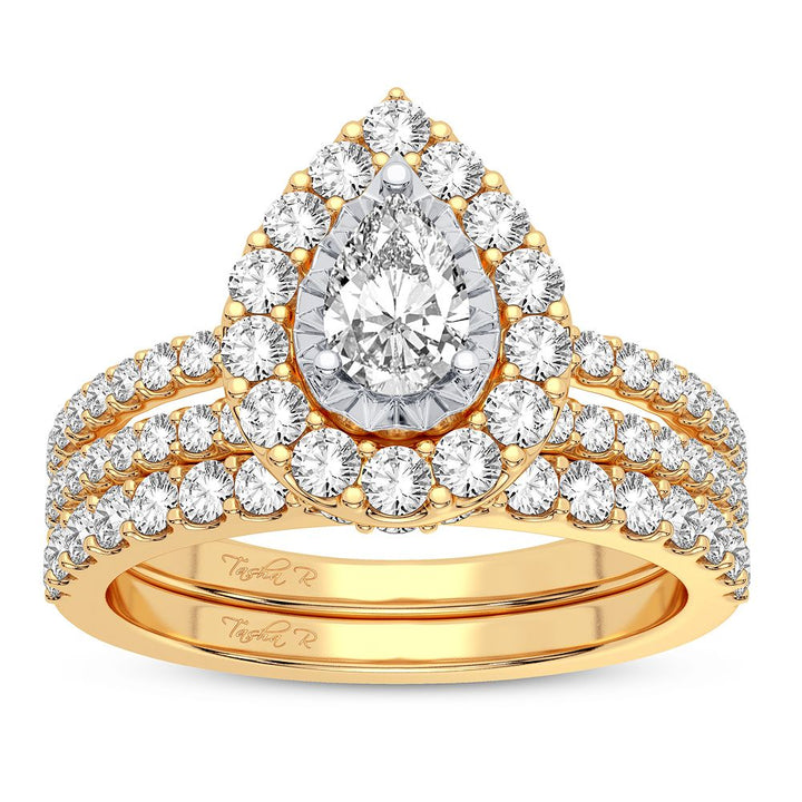 14k Yellow Gold 1.50CT Lab Diamond Engagement Ring Brilliance