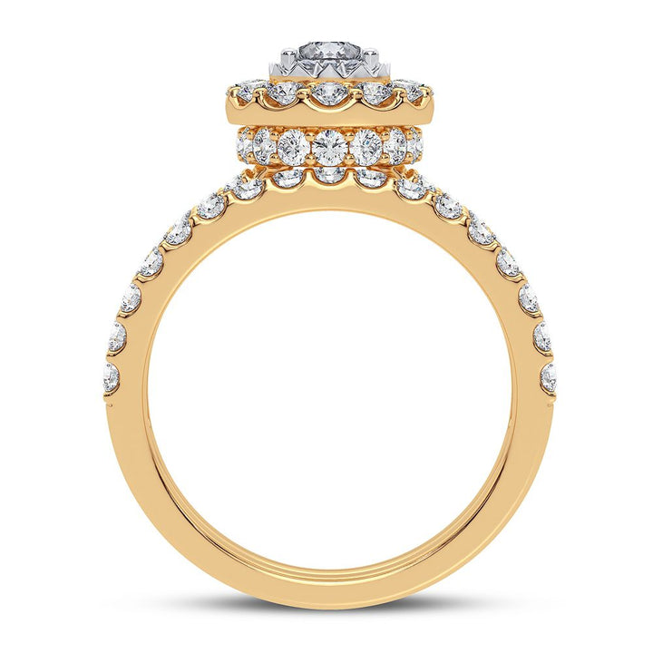 14k Yellow Gold 1.50CT Lab Diamond Engagement Ring Brilliance