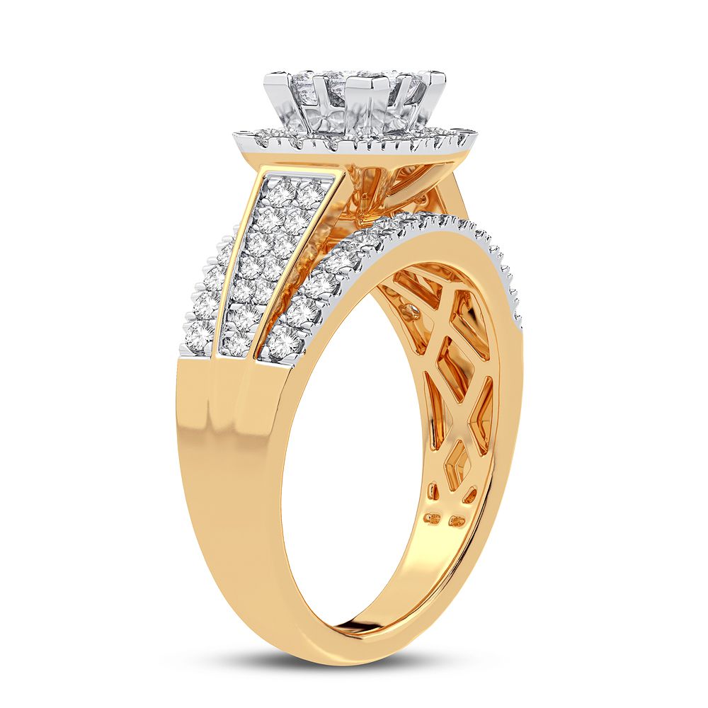 Brilliant 14K Yellow Gold Lab Diamond Engagement Ring (1.00 CT)