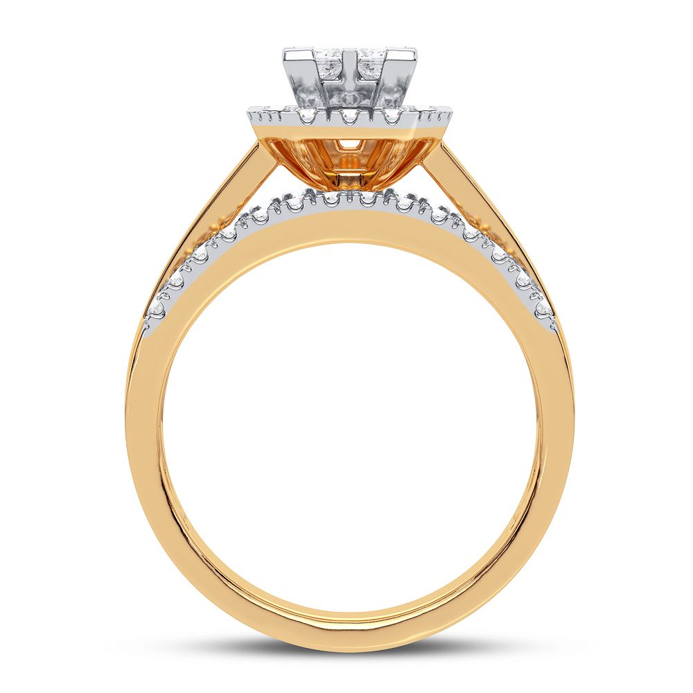 Brilliant 14K Yellow Gold Lab Diamond Engagement Ring (1.00 CT)