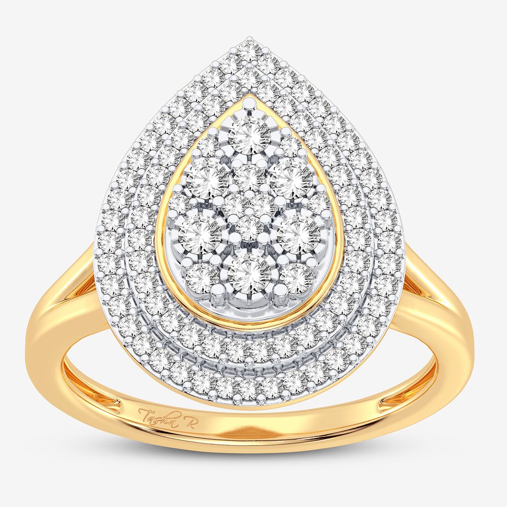 10K 0.27CT DIAMOND RING