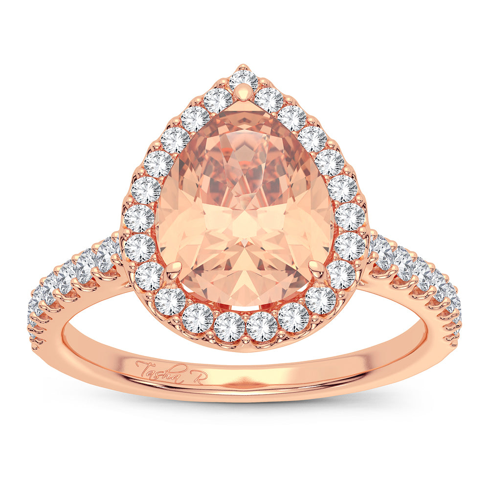 14K 0.33ct Morganite ring