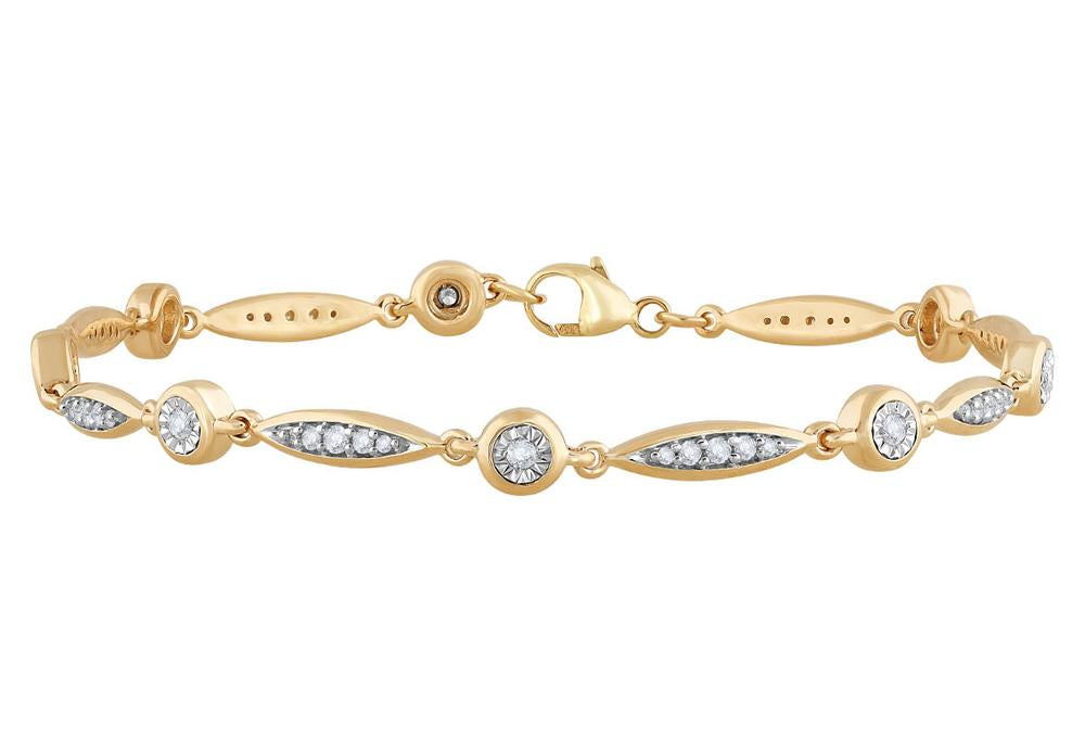 10k 0.50ct Diamond Bracelet