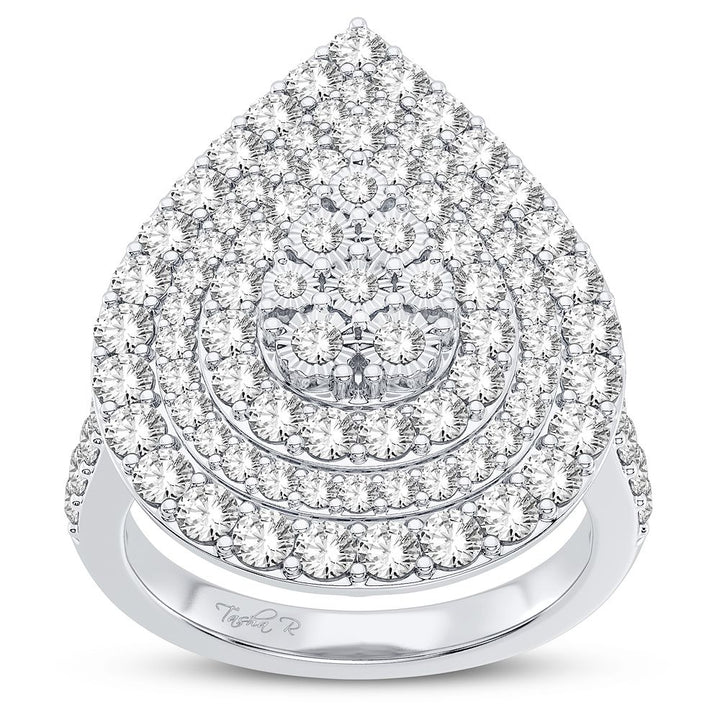 Brilliant 10k White Gold Lab Diamond Engagement Ring