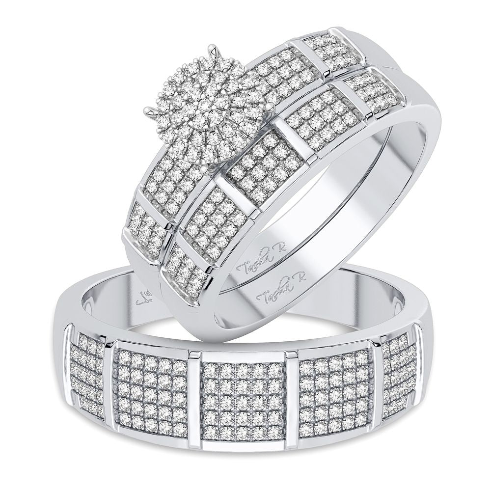 10K 0.50CT DIAMOND TRIO SET