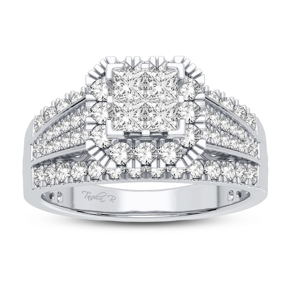 Sparkling 1CT Lab Diamond Ring in Classic White Gold