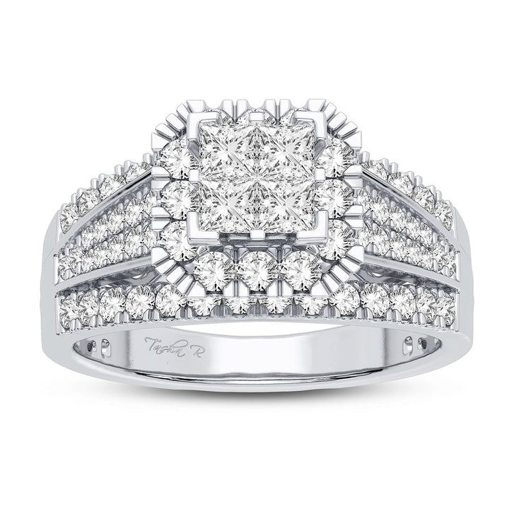 Sparkling 1CT Lab Diamond Ring in Classic White Gold