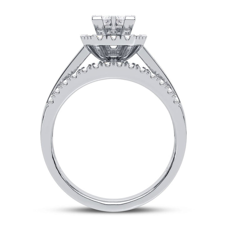Sparkling 1CT Lab Diamond Ring in Classic White Gold