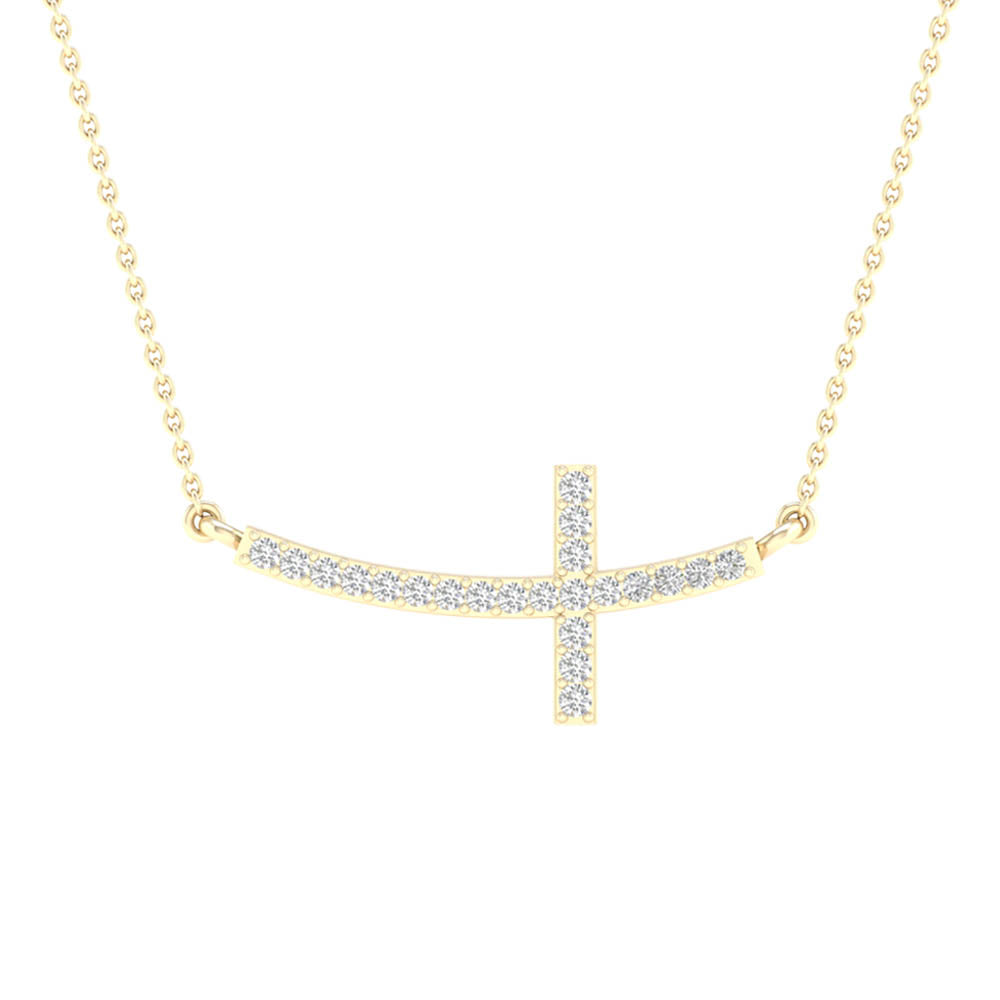 Magnificent 10K 0.06ct Diamond Neckalce