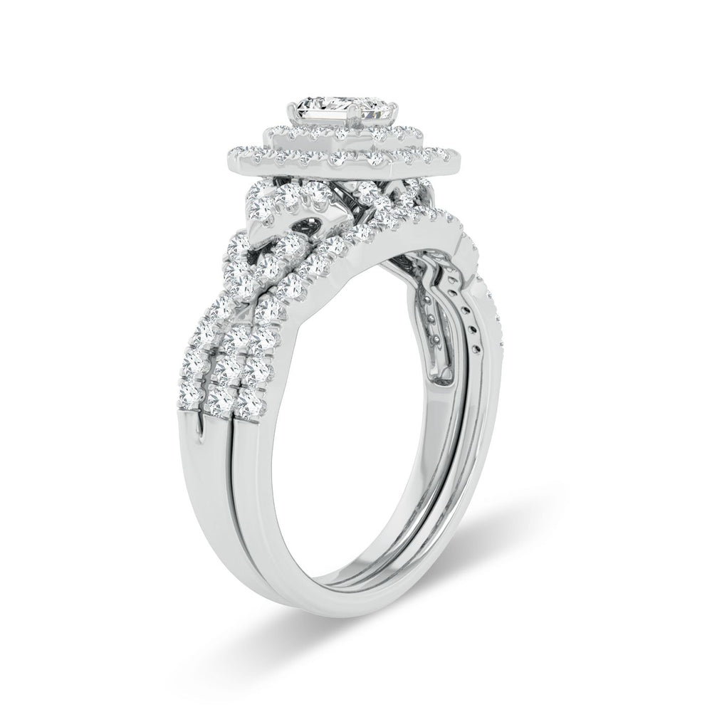 Luminous 14k White Gold 1CT Lab Diamond Engagement Ring