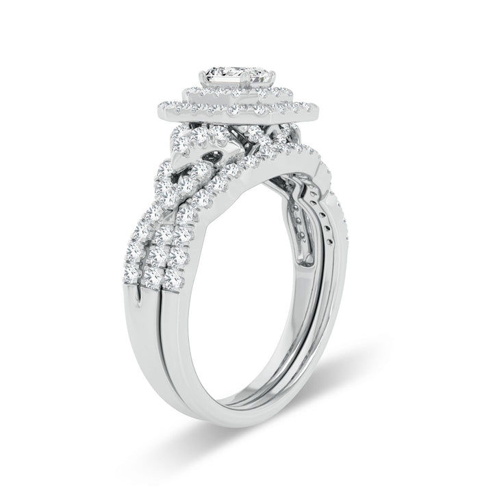 Luminous 14k White Gold 1CT Lab Diamond Engagement Ring
