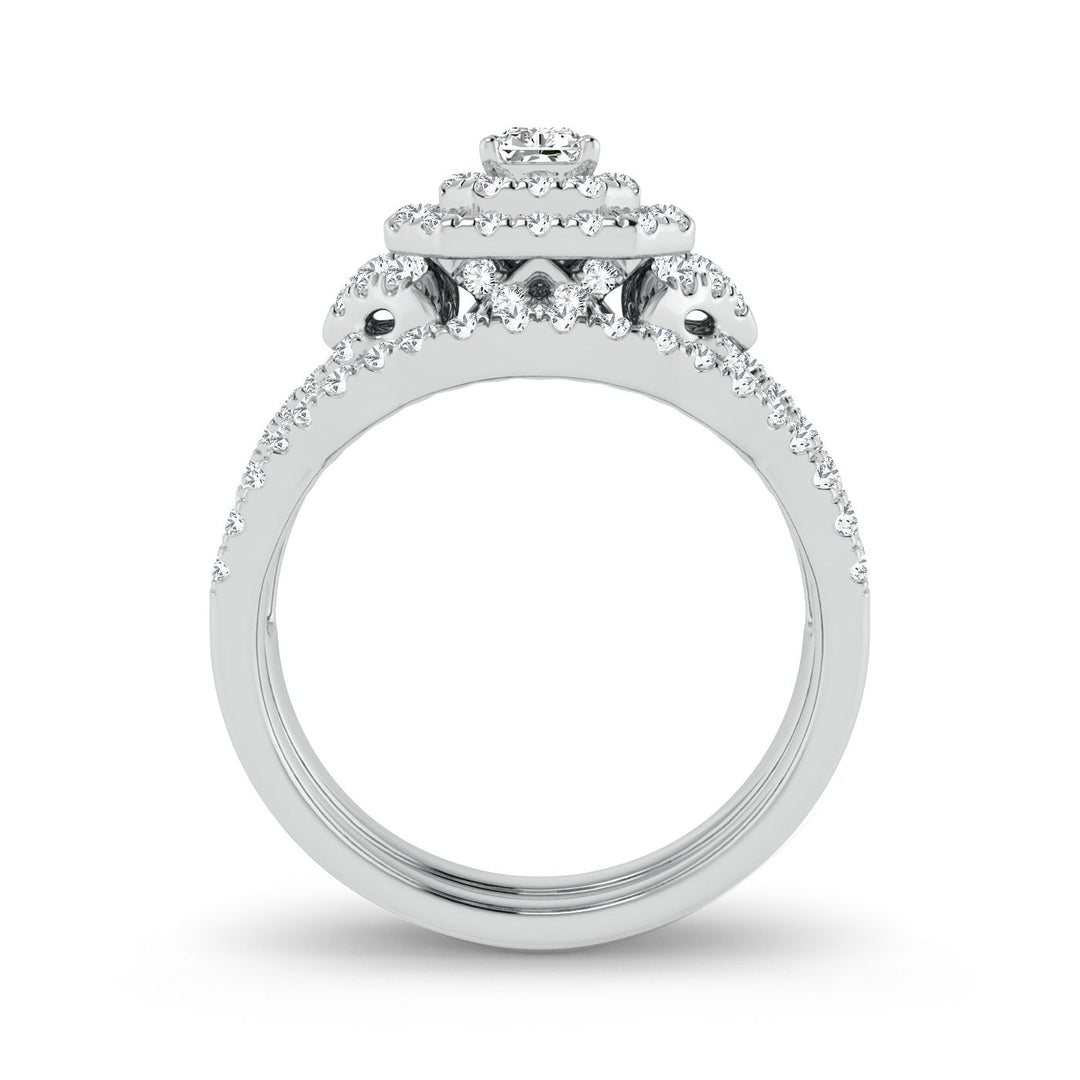 Luminous 14k White Gold 1CT Lab Diamond Engagement Ring