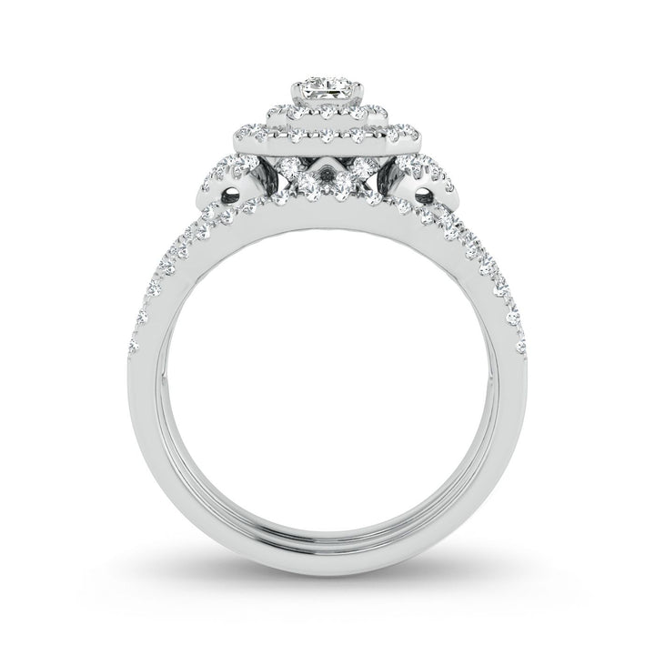Luminous 14k White Gold 1CT Lab Diamond Engagement Ring