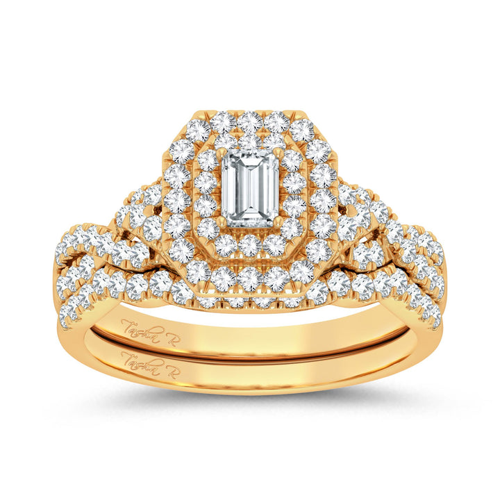 14K Yellow Gold 1CT Lab Diamond Womens Engagement Ring