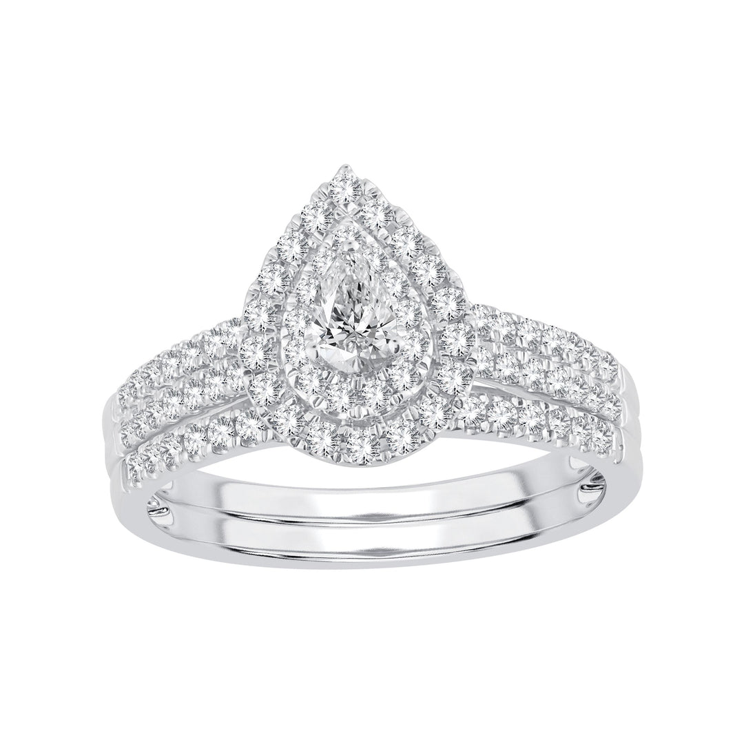 14K 0.62ct Diamond Bridal Ring