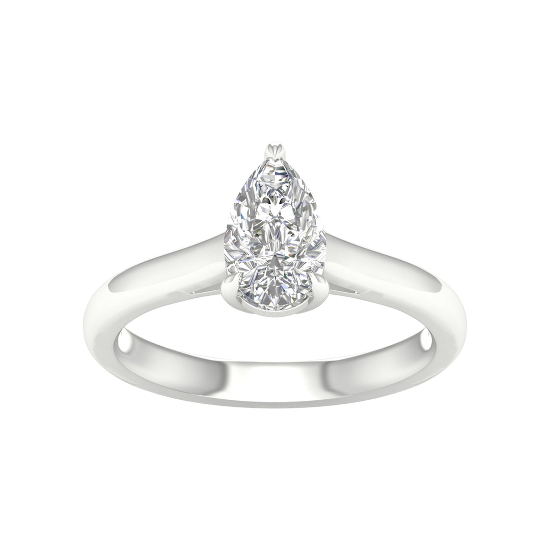 Certified 1CT Lab Diamond Solitaire in Pristine White Gold
