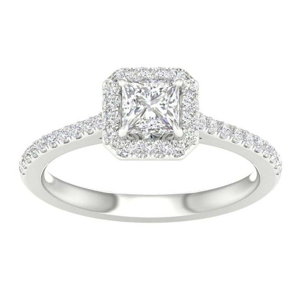 Certified 2.25CT Lab Diamond Ring in Pristine White Gold