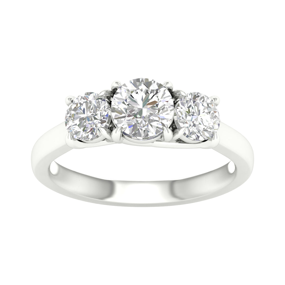 14K White Gold 2.00CT IGI Certified Lab Diamond Ring