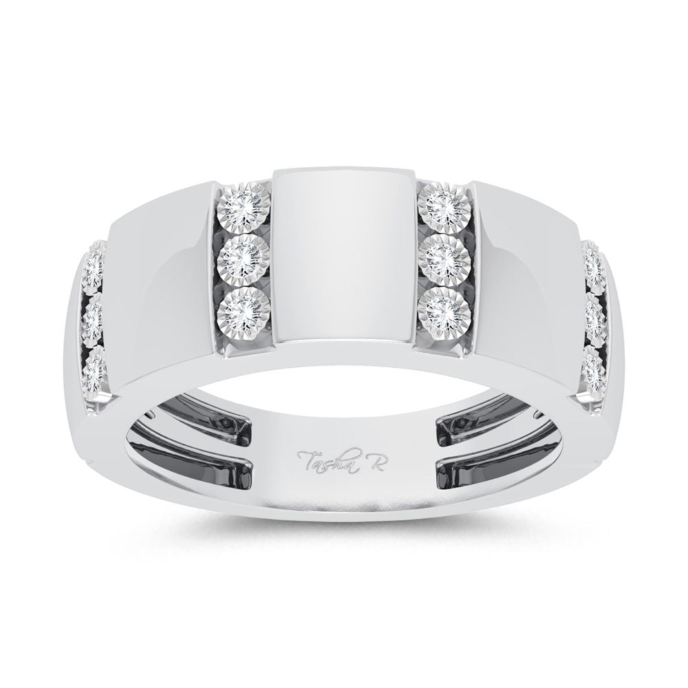 10K 0.20ct Diamond Mens Ring