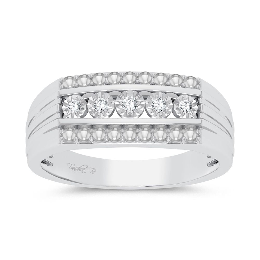 10K 0.15ct Diamond Mens Ring