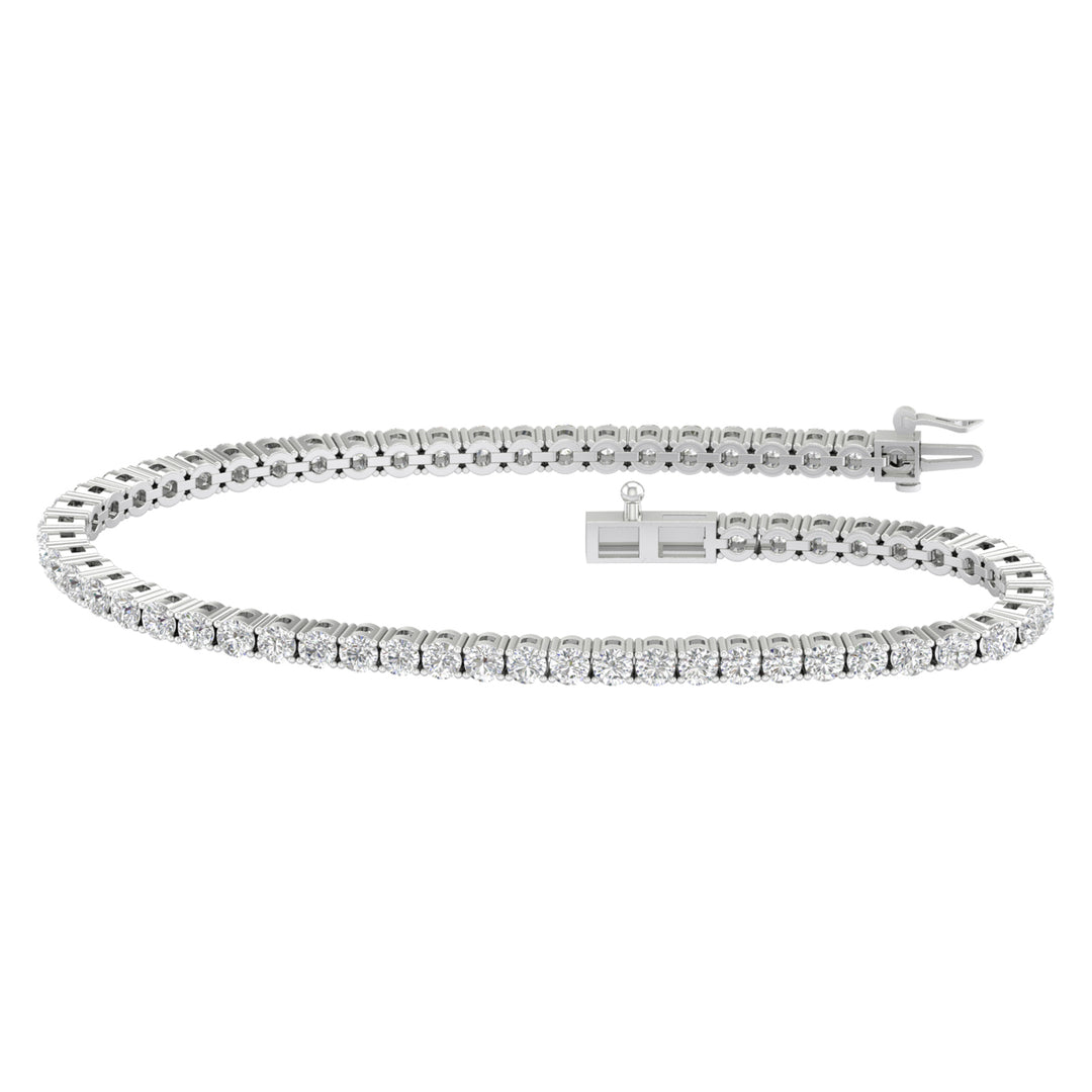 14K 5.00CT Lab Grown Bracelet