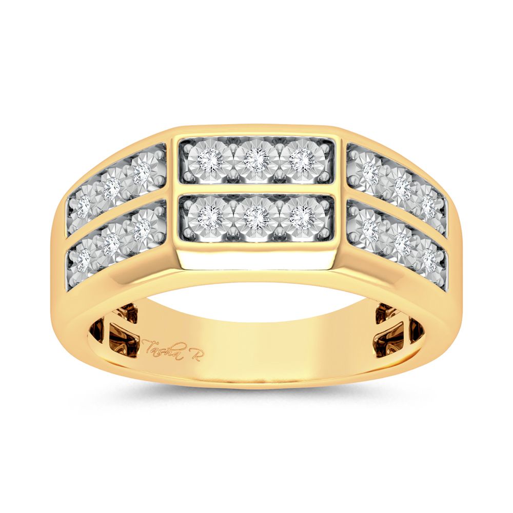 10K 0.20ct Diamond Mens Ring