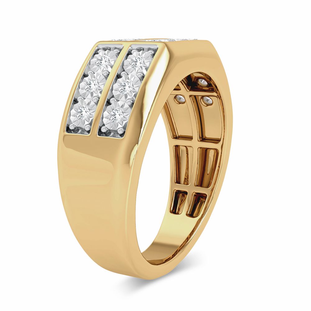 10K 0.20ct Diamond Mens Ring