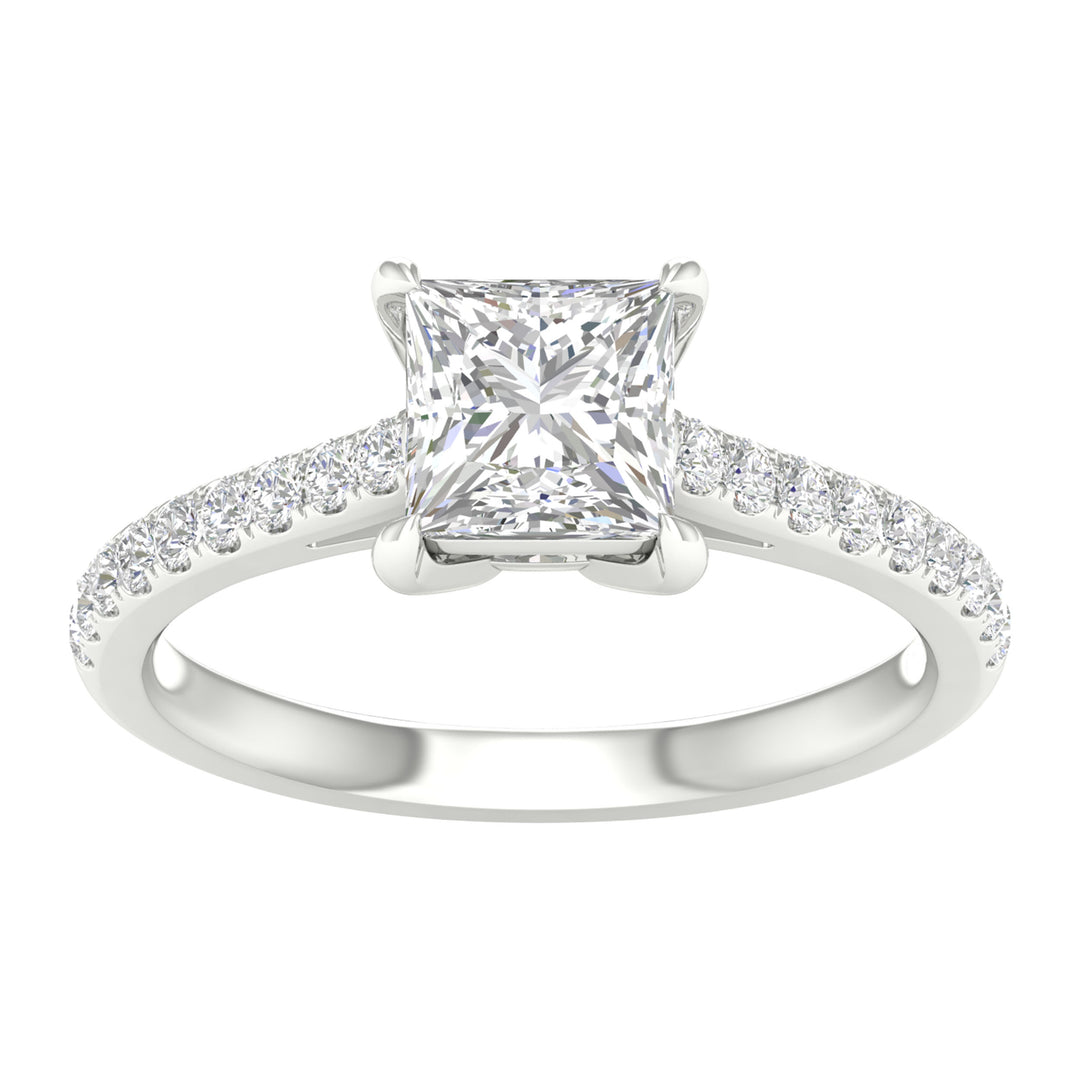 14k White Gold 1.75CT Lab Grown Diamond Engagement Ring