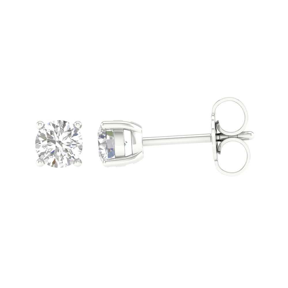 14k White Gold 0.75CT Lab Grown Diamond Stud Earrings