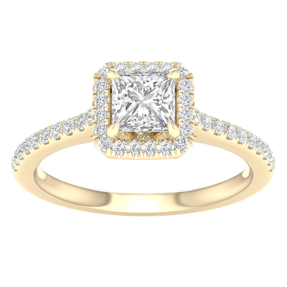14K Yellow Gold 1.25ct Lab Grown Diamond Engagement Ring