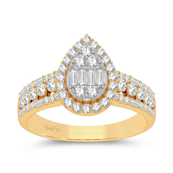Timeless 14K Yellow Gold 0.75ct Lab Diamond Engagement Ring