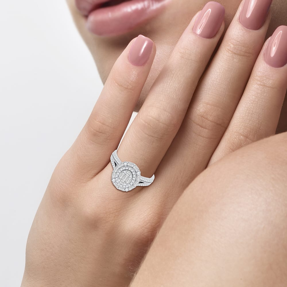 Timeless 14k Rose Gold 0.75ct Lab Diamond Engagement Ring