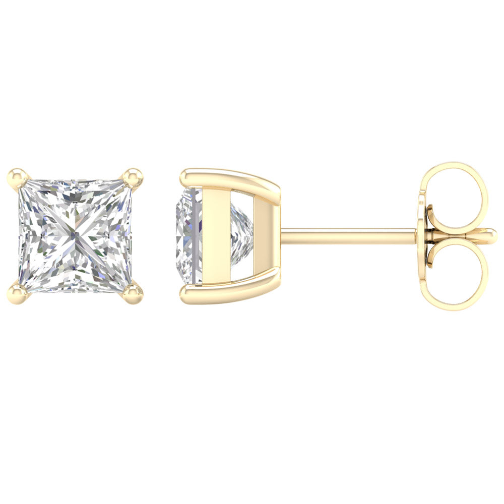 14K Yellow Gold 0.50ct Lab Grown Diamond Stud Earrings
