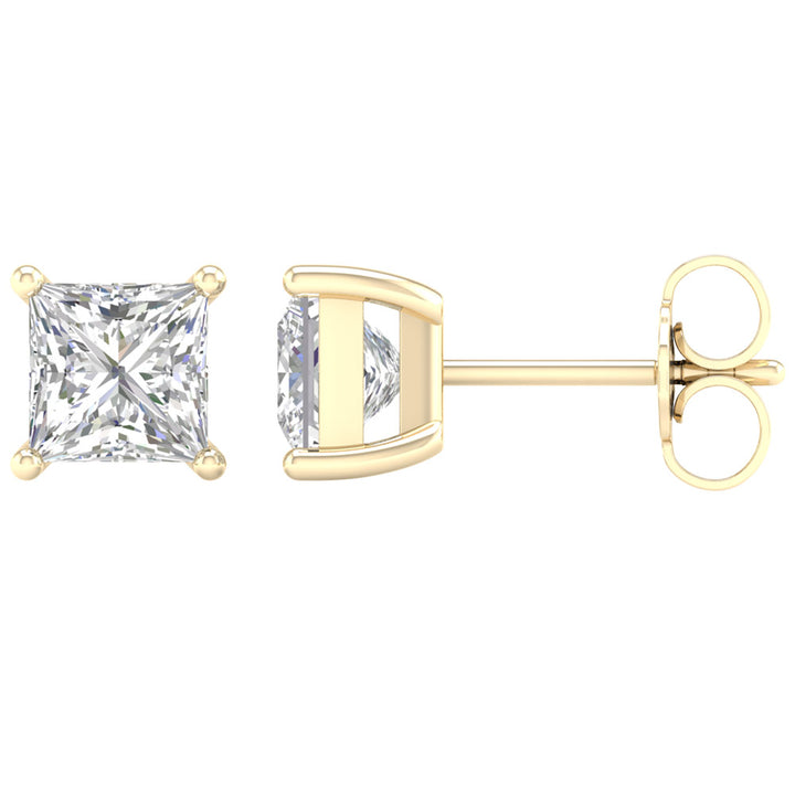 14K Yellow Gold 0.50ct Lab Grown Diamond Stud Earrings