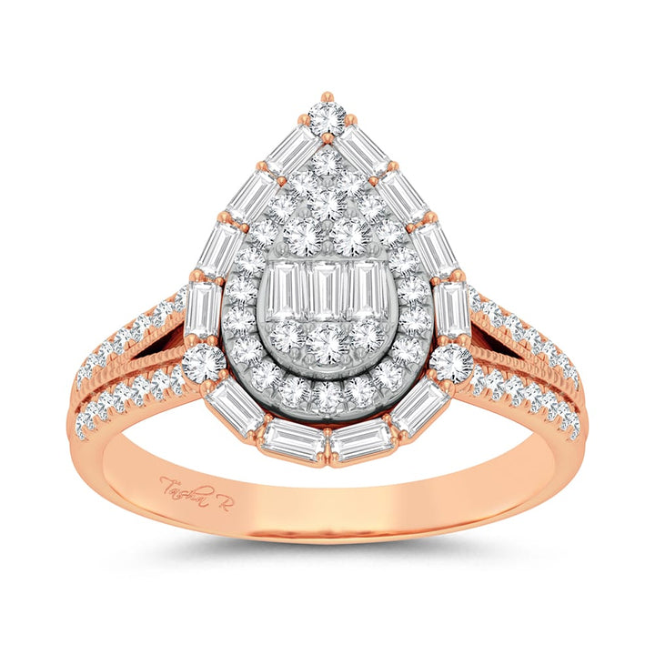 Timeless 14k Rose Gold 0.75ct Lab Diamond Engagement Ring