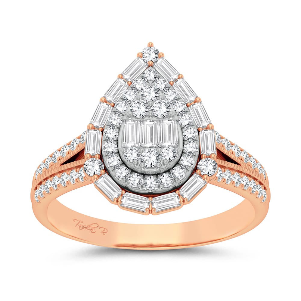 Timeless 14k Rose Gold 0.75ct Lab Diamond Engagement Ring