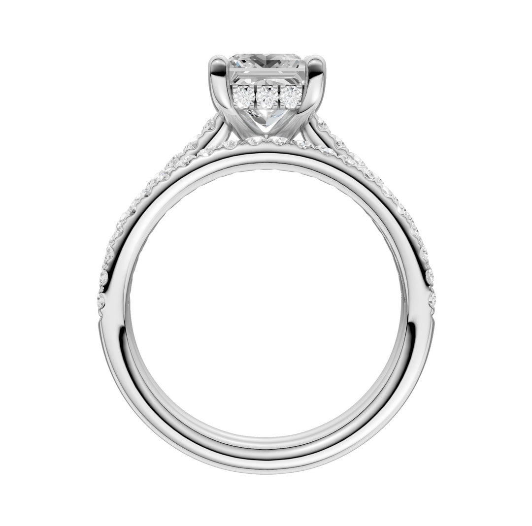 14k White Gold 2.50CT Lab Diamond Bridal Ring Set