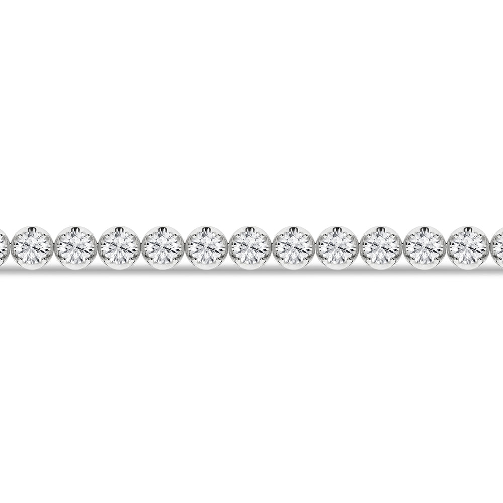 Brilliant 14K White Gold 7ct Lab Grown Diamond Tennis Bracelet