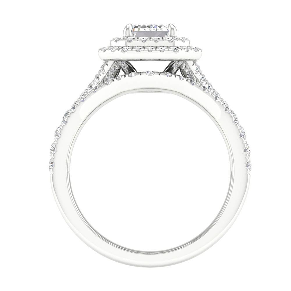 Brilliant 14K White Gold Lab Grown Diamond Bridal Set 2.25CT